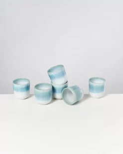 Motel a Miio Alcachofra 6Er Set Becher Klein Grunblau Clearance