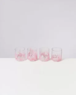 Motel a Miio Alegria 4Er Set Glas Klein Big Drops Rosa Discount