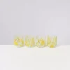 Motel a Miio Alegria 4Er Set Glas Klein Big Drops Gelb New