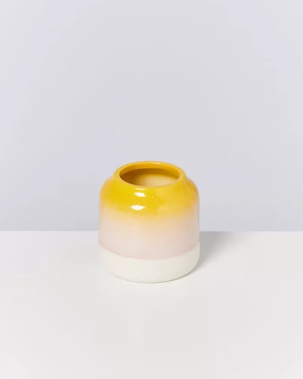 Motel a Miio Bebe Vase Gelb Rosa Gesprenkelt Clearance