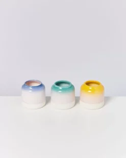 Motel a Miio Bebe Vase Gelb Rosa Gesprenkelt Clearance