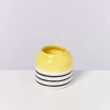 Motel a Miio Bebe Vase Gelb Schwarz Gestreift Clearance