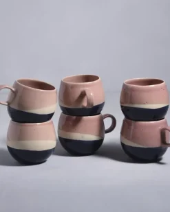 Motel a Miio Bica 6Er Set Tasse Gros Pink Navy Cream Discount