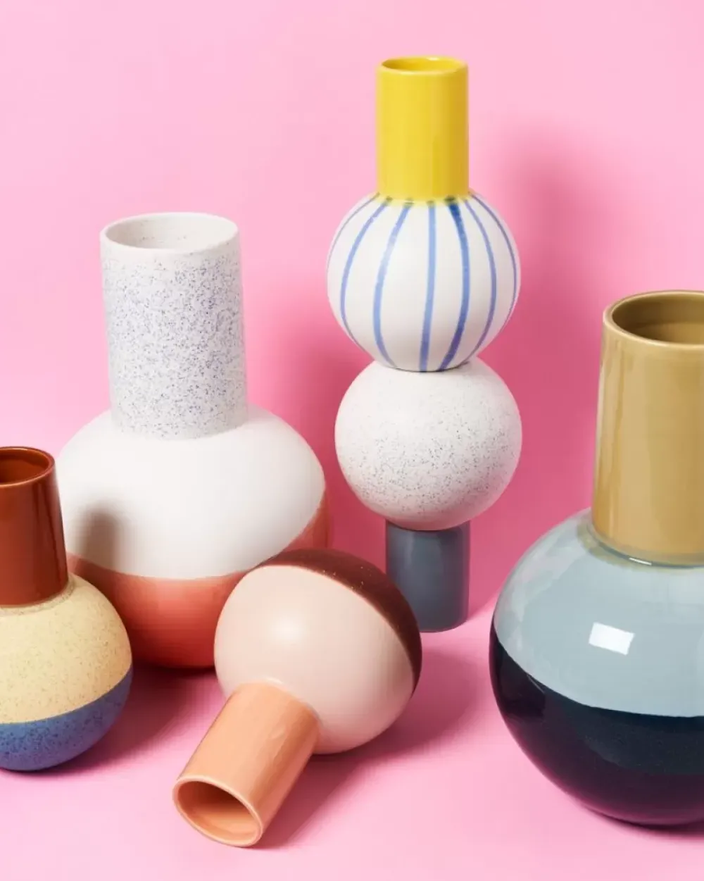 Motel a Miio Bola Vase L Grun Mint Navy New