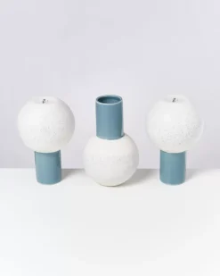 Motel a Miio Bola Vase M Graublau Gesprenkelt Best