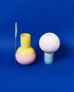 Motel a Miio Bola Vase M Grun Rosa Gesprenkelt Sale