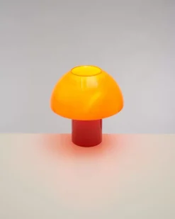 Motel a Miio Cogumelo Glaslampe Orange Rot Sale
