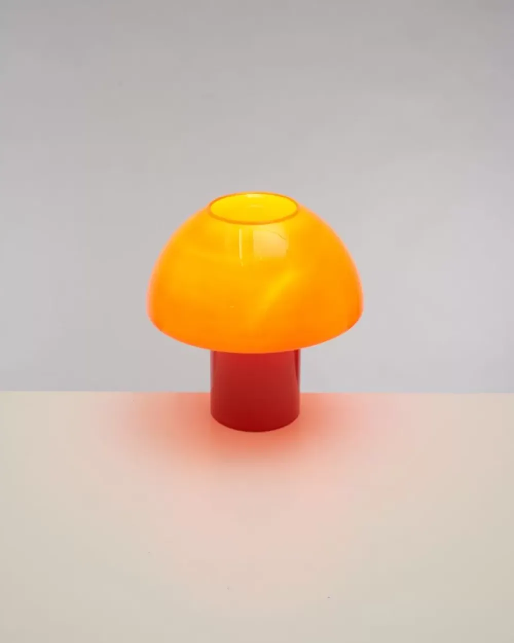 Motel a Miio Cogumelo Glaslampe Orange Rot Sale