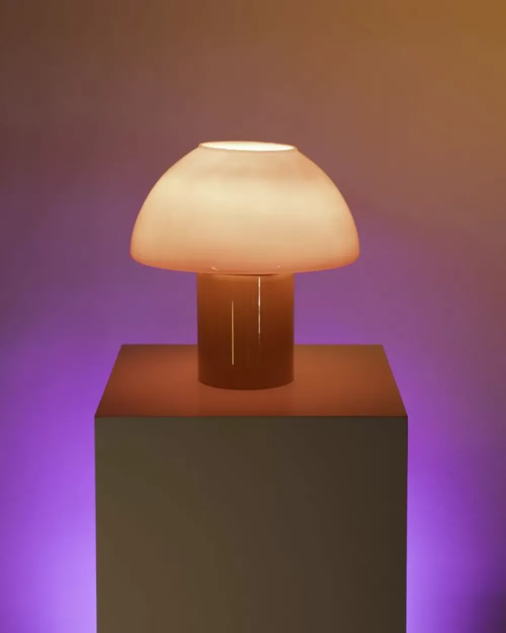 Motel a Miio Cogumelo Glaslampe Orange Rot Sale