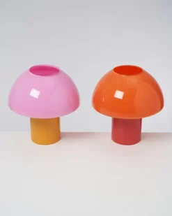 Motel a Miio Cogumelo Glaslampe Rosa Gelb Discount