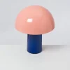 Motel a Miio Cogumelo Keramiklampe Rosa Blau New