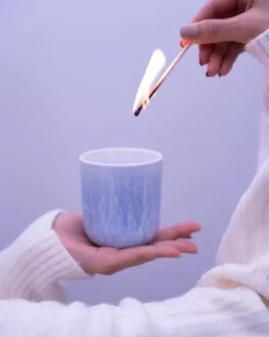 Motel a Miio Copa Alto Duftkerze "Vanilla" Blau Hot