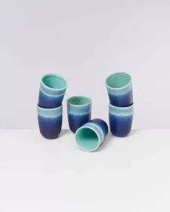 Motel a Miio Copa Alto 6Er Set Becher Gros Turkis New