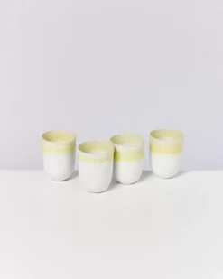 Motel a Miio Copa Alto 4Er Set Becher Gros Gelb New