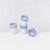 Motel a Miio Copa Alto 4Er Set Becher Gros Blau Weis New