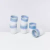 Motel a Miio Copa Alto 6Er Set Becher Gros Blau Weis Discount
