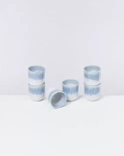 Motel a Miio Copa Alto 6Er Set Becher Klein Blau Weis Best