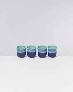 Motel a Miio Copa Alto 4Er Set Becher Klein Turkis Sale