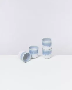 Motel a Miio Copa Alto 4Er Set Becher Klein Blau Weis Sale
