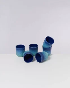 Motel a Miio Copa Alto 6Er Set Becher Klein Blau Turkis Hot