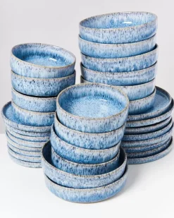 Motel a Miio Cordoama Blau Gesprenkelt - 32 Teiliges Set Clearance