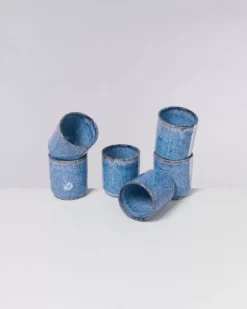 Motel a Miio Cordoama 6Er Set Becher Gros Blau Gesprenkelt Clearance