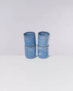 Motel a Miio Cordoama 4Er Set Becher Gros Blau Gesprenkelt Sale
