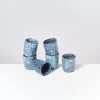 Motel a Miio Cordoama 6Er Set Becher Klein Blau Gesprenkelt Discount
