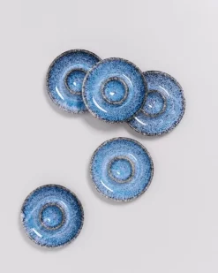 Motel a Miio Cordoama 6Er Set Eierbecher Blau Gesprenkelt