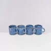 Motel a Miio Cordoama 4Er Set Tasse Gros Blau Gesprenkelt Hot
