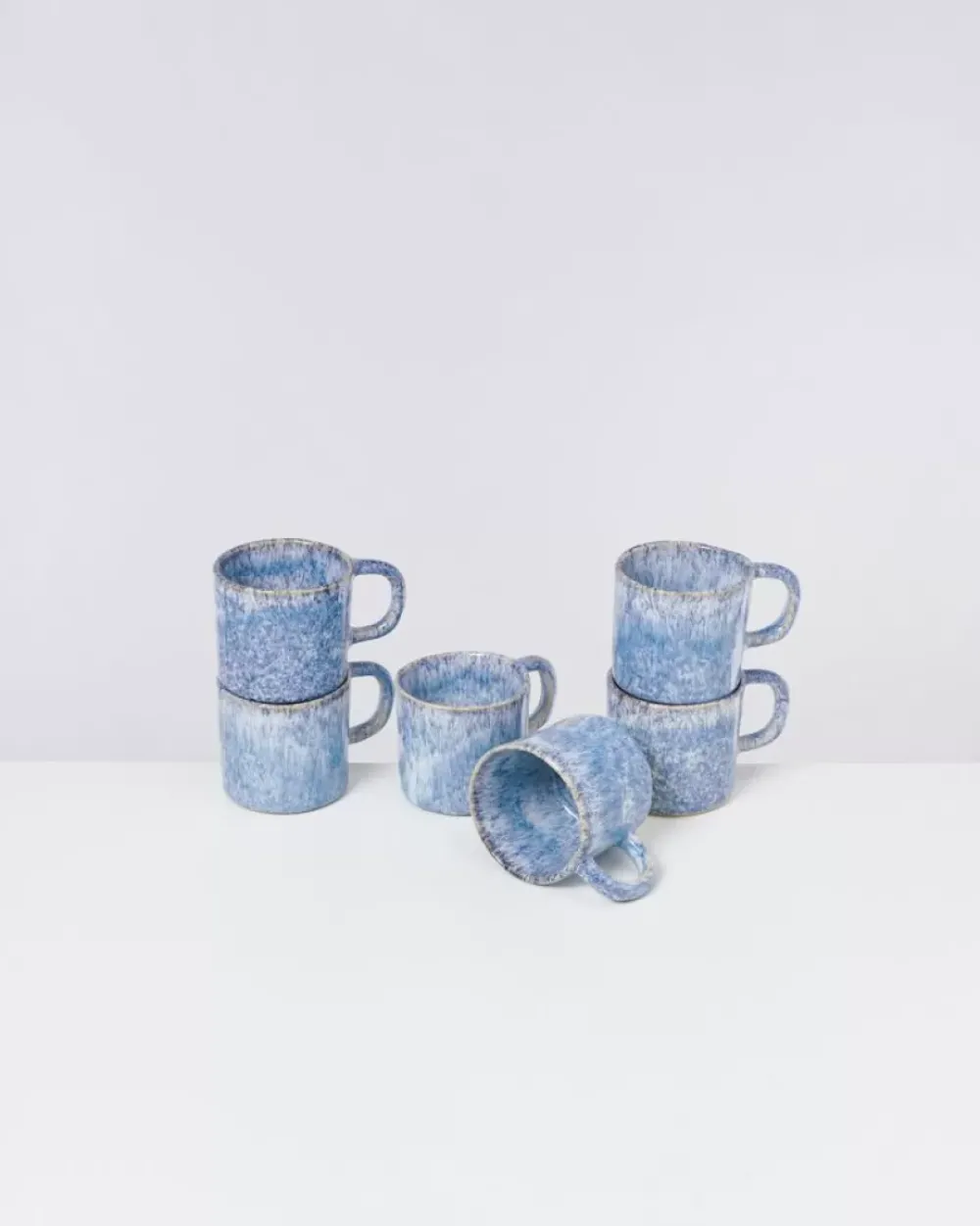 Motel a Miio Cordoama 6Er Set Tasse Klein Blau Gesprenkelt Sale