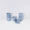 Motel a Miio Cordoama 6Er Set Tasse Klein Blau Gesprenkelt Hot