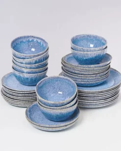 Motel a Miio Cordoama Klassik Blau Gesprenkelt - 40 Teiliges Set Best