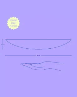 Motel a Miio Cordoama Servierschale Gros Flach Dunkelblau Outlet