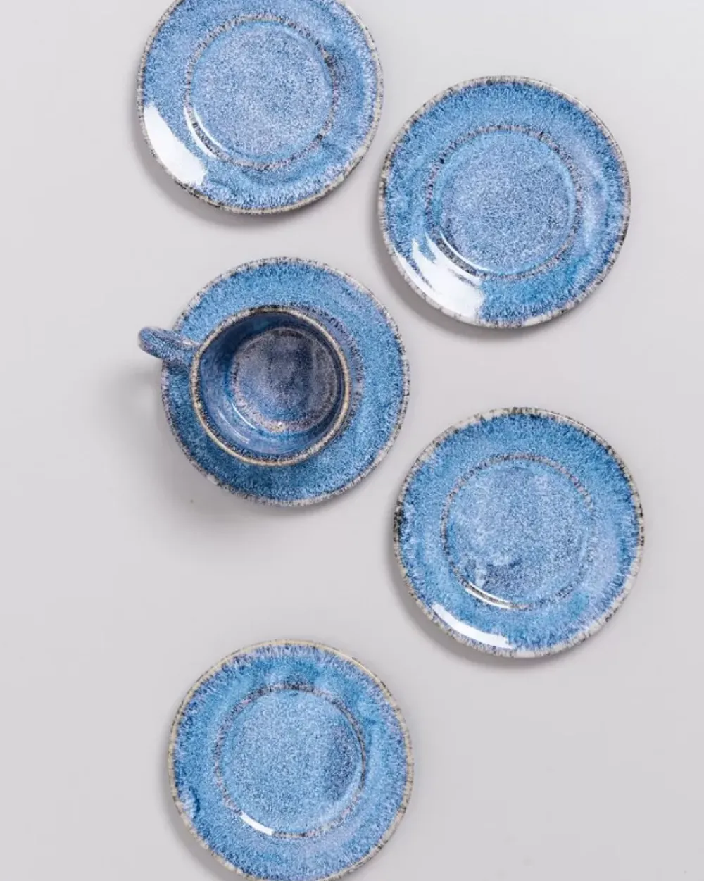 Motel a Miio Cordoama Untertasse Blau Gesprenkelt Best