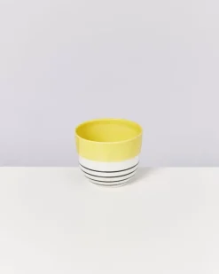 Motel a Miio Flores Ubertopf Gelb Schwarz Gestreift Hot