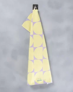 Motel a Miio Geschirrtuch Lila Gelb