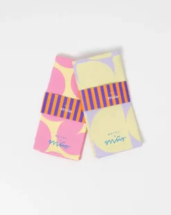 Motel a Miio Geschirrtuch Lila Gelb