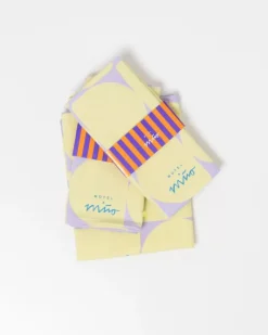 Motel a Miio Geschirrtuch Lila Gelb