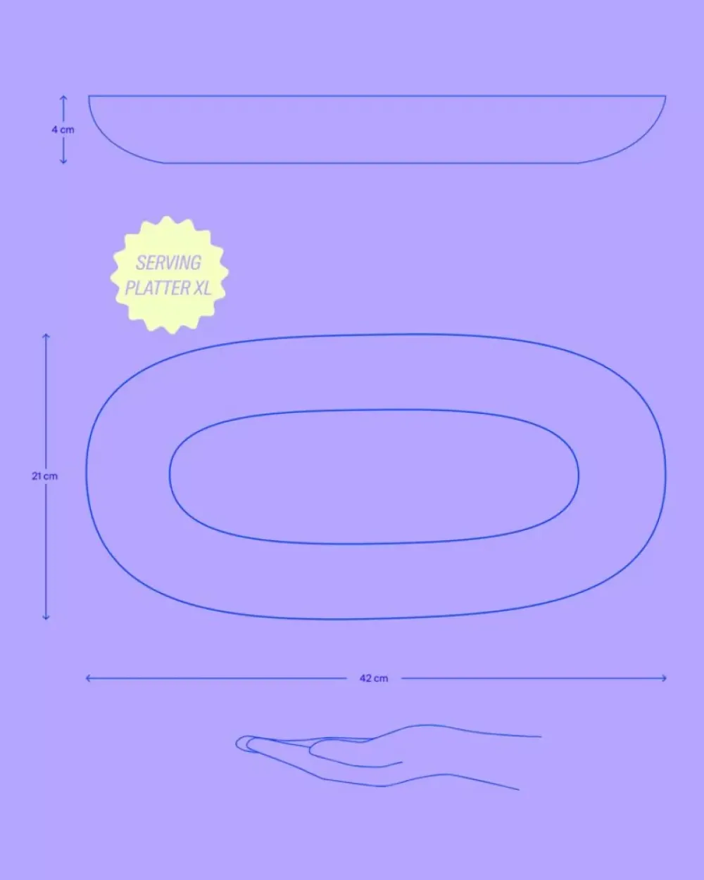 Motel a Miio Madeira Servierplatte Xl Online