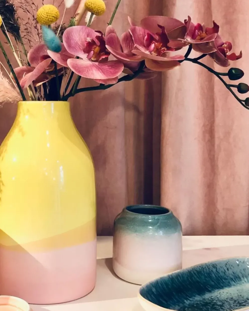 Motel a Miio Marisa Vase Gelb Rose