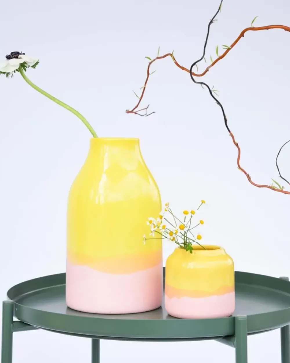 Motel a Miio Marisa Vase Gelb Rose
