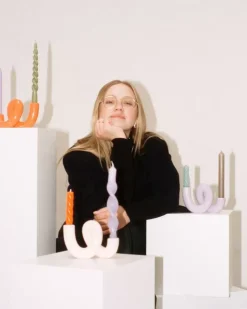 Motel a Miio X Ju Schnee Mala Kerzenstander Orange