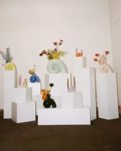 Motel a Miio X Ju Schnee Viparita Vase L Grun New