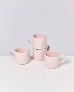 Motel a Miio Nodoa 4Er Set Tasse Rosa Gesprenkelt Clearance