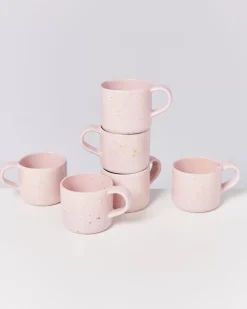 Motel a Miio Nodoa 6Er Set Tasse Rosa Gesprenkelt Hot