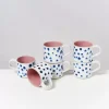 Motel a Miio Nodoa 6Er Set Tasse Rosa Mit Punkten Online