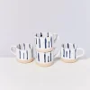 Motel a Miio Nodoa 4Er Set Tasse Weis Blau Discount