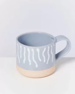 Motel a Miio Nodoa Tasse Grau Weis Gestreift Sale