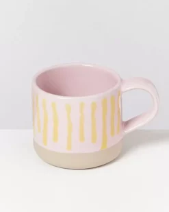 Motel a Miio Nodoa Tasse Rosa Gelb Gestreift